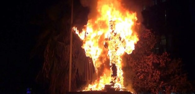 Cizre'de Atatürk büstüne saldırı