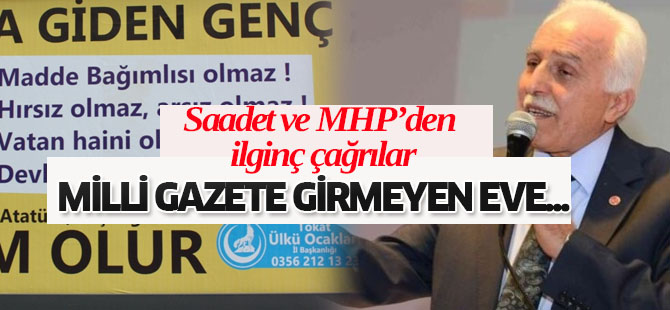 SP ve MHP'den ilginç çağrı