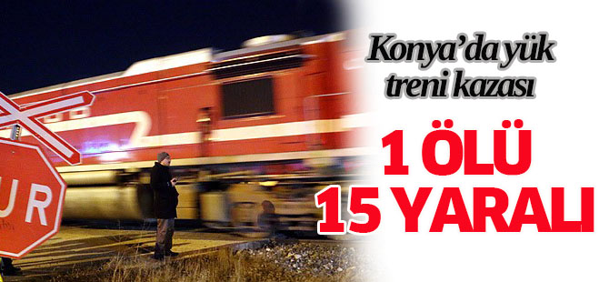 Konya'da tren, öğrenci servisine çarptı: 1 ölü, 15 yaralı