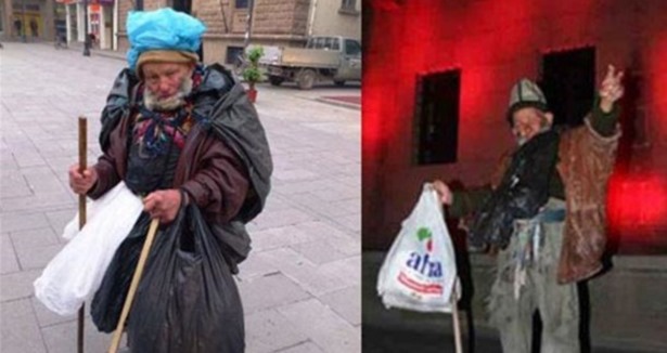 Poşetli dede para verene bakın ne diyordu!