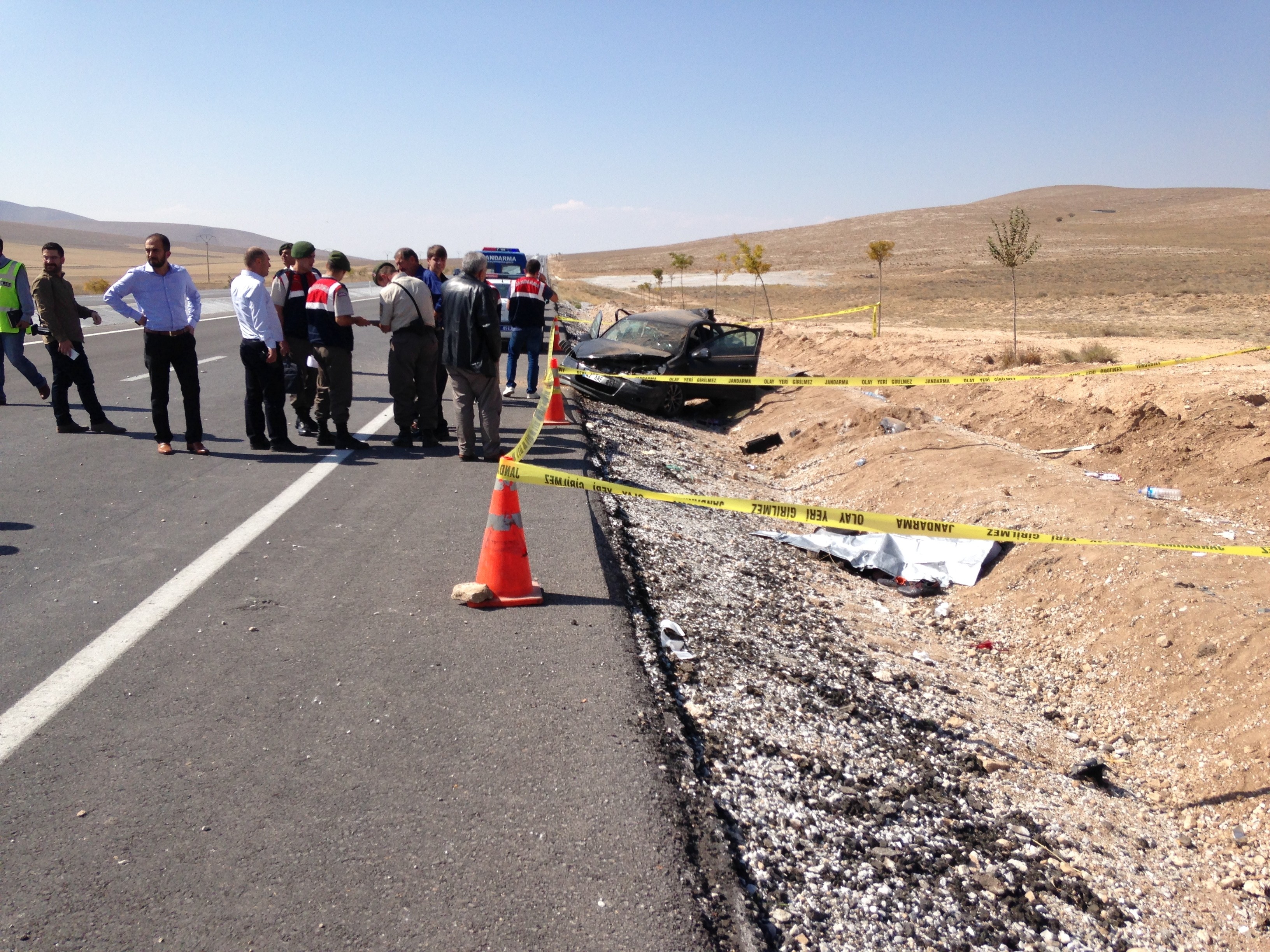 Konya'da otomobil devrildi: 1 ölü, 6 yaralı