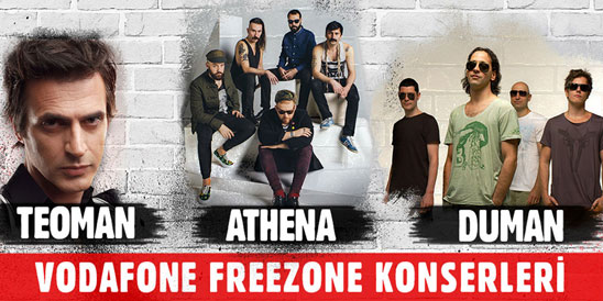 Teoman, Athena ve Duman FreeZone konserleri ne zaman, nerede?