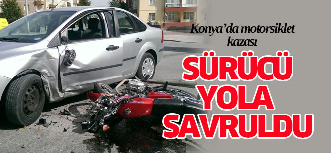 Konya'da motorsiklet kazası