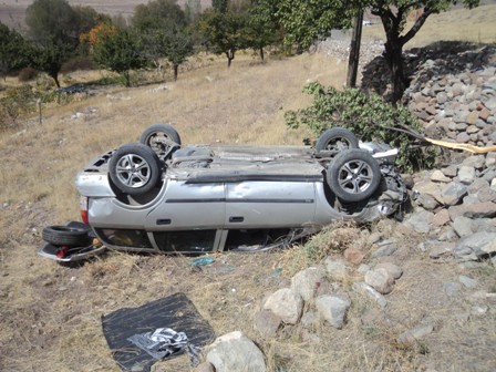 Konya’da otomobil takla attı: 4 yaralı