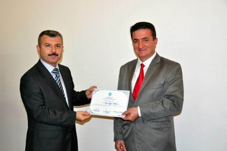 NEÜ’den tatbikata katılan personele teşekkür belgesi
