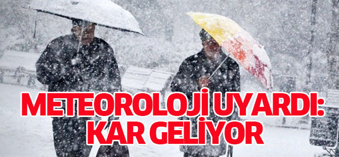 Meteoroloji Uyardı: Kar Geliyor