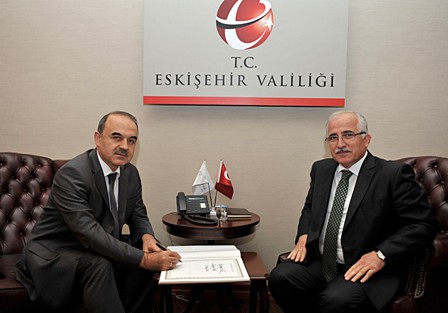 Konya Valisi Erol'dan Vali Tuna'ya ziyaret