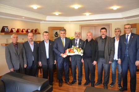 Muhtarlardan Başkan Özgüven’e ziyaret