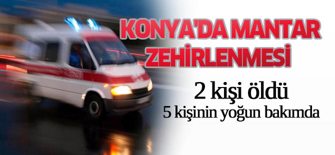 Konya'da mantar zehirlenmesi