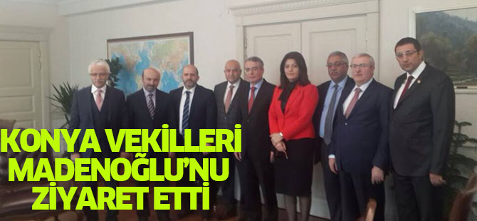 Konya vekilleri Madenoğlu'nu ziyaret etti