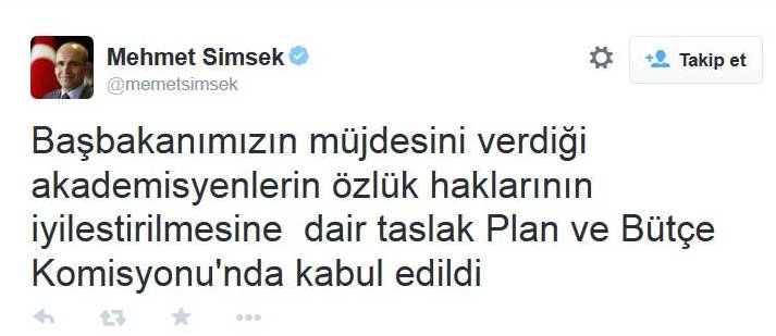 MÜJDE! Akademisyenlere hayırlı olsun!