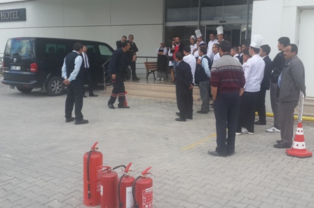 Anemon Konya Otel’de  YANGIN TATBİKATI