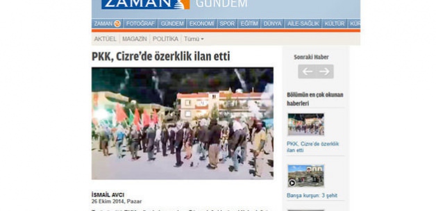 Valilikten Zaman'ın haberine yalanlama!