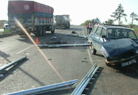 Ankara yolunda kazada öldü