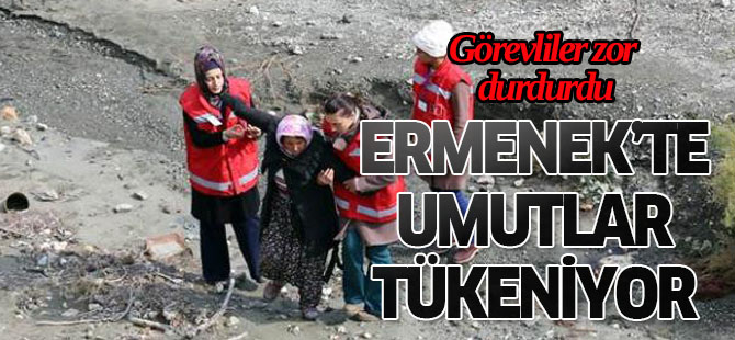 Ermenek'te İşçi Yakını Kurtarma Çalışmalarına Katılmak İstedi