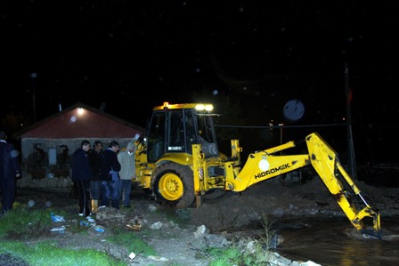 Cihanbeyli’de sağanak yağış