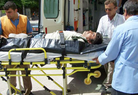 İnşaattan düşen işçi yaralandı