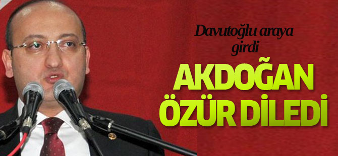 Davutoğlu araya girince vekillerden özür diledi