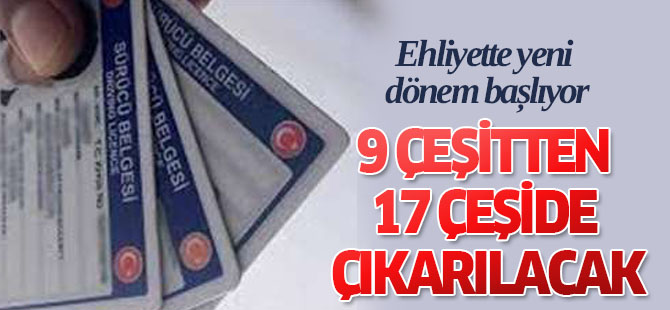 Ehliyette yeni dönem başlıyor