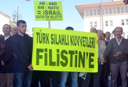 Konya’da İsrail protestosu