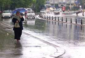 Konya'da dolu yağışı
