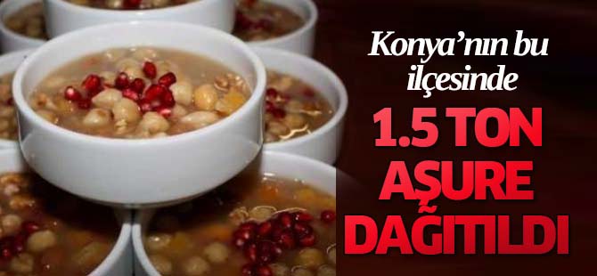 İlçede 1,5 Ton Aşure Dağıtıldı