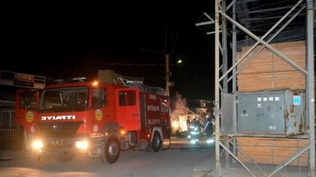Konya'da Depoda Yangın