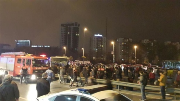 Merter'de metrobüs kazası