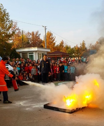 Armağan Koleji’nde  yangın tatbikatı