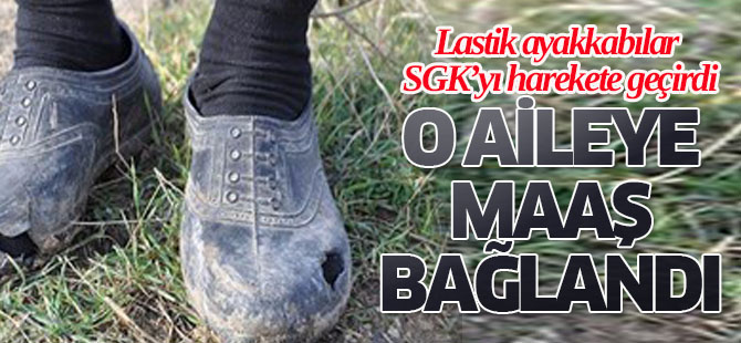O aileye 1349 lira aylık bağladılar