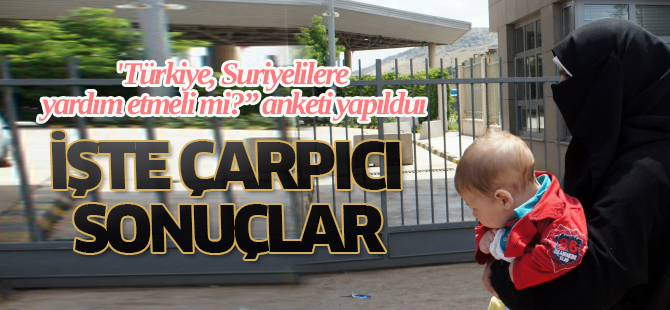 'Türkiye, Suriyelilere yardım etmeli mi'