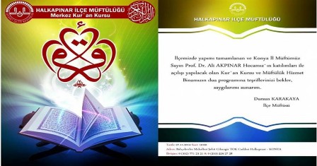 Halkapınar hizmet binası açılışı ertelendi