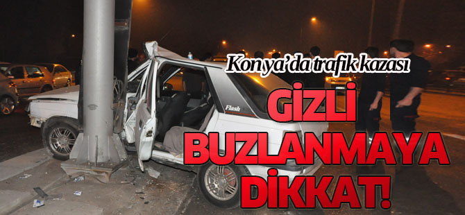 Otomobil direğe çarptı: 1 yaralı