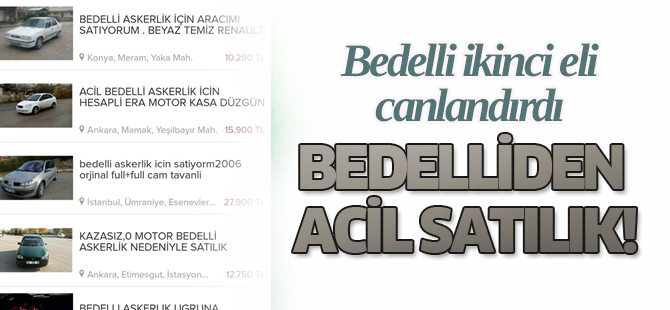 Bedelliden dolayı acil satılık!