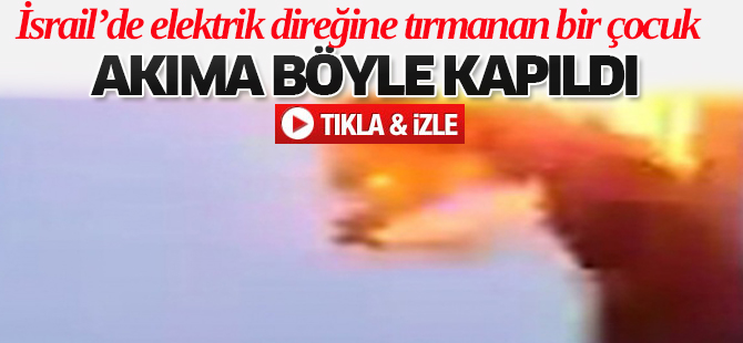 Elektrik minik çocuğu böyle çarptı!