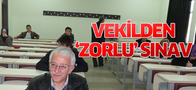 Milletvekili Zorlu AÖF Sınavına Girdi