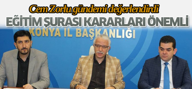 Cem Zorlu basın toplantısı yaptı