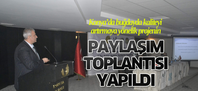 İzli Tarım Projesi’nin rapor paylaşımı toplantısı yapıldı