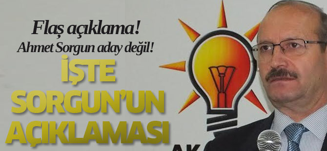 Sorgun: Aday değilim