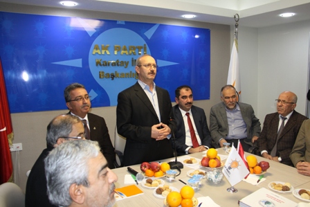 Ahmet Sorgun'dan AK Parti Karatay'a veda ziyareti