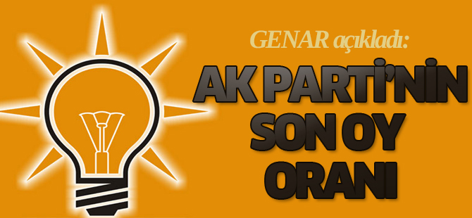 İşte AK Parti'nin oy oranı!