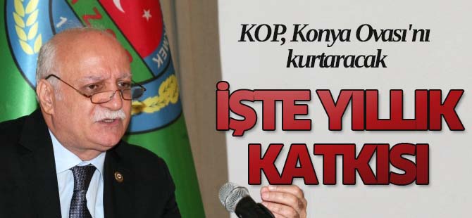 Kop, Konya Ovası'nı Kurtaracak