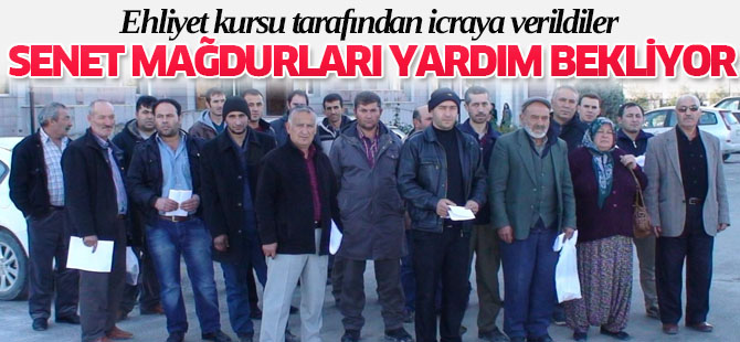 Senet mağdurları yardım bekliyor