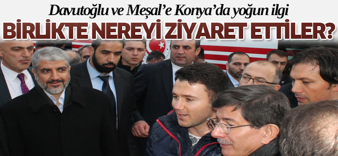 Davutoğlu ve Meşal Mevlana Müzesini ziyaret etti