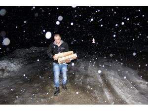 Kastamonu'da kar yağışı