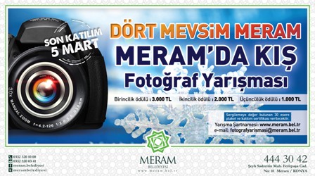 ‘Meram’da Kış’a başvurular başladı
