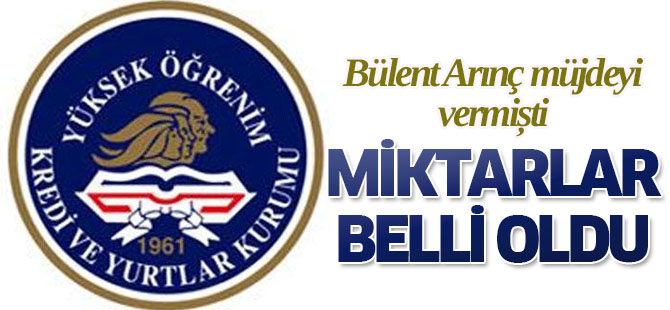 2015'in kredi ve burs miktarları açıklandı