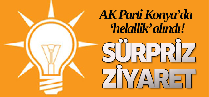 AK Parti Konya'da 'helallik' ziyareti