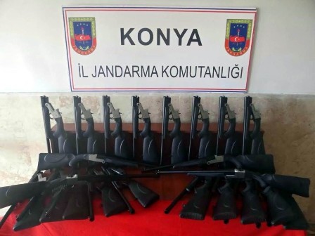 Faturasız tüfeklere el konuldu