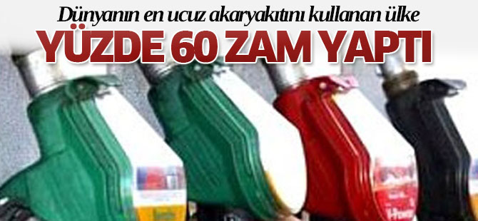 Türkmenistan'da akaryakıta rekor zam